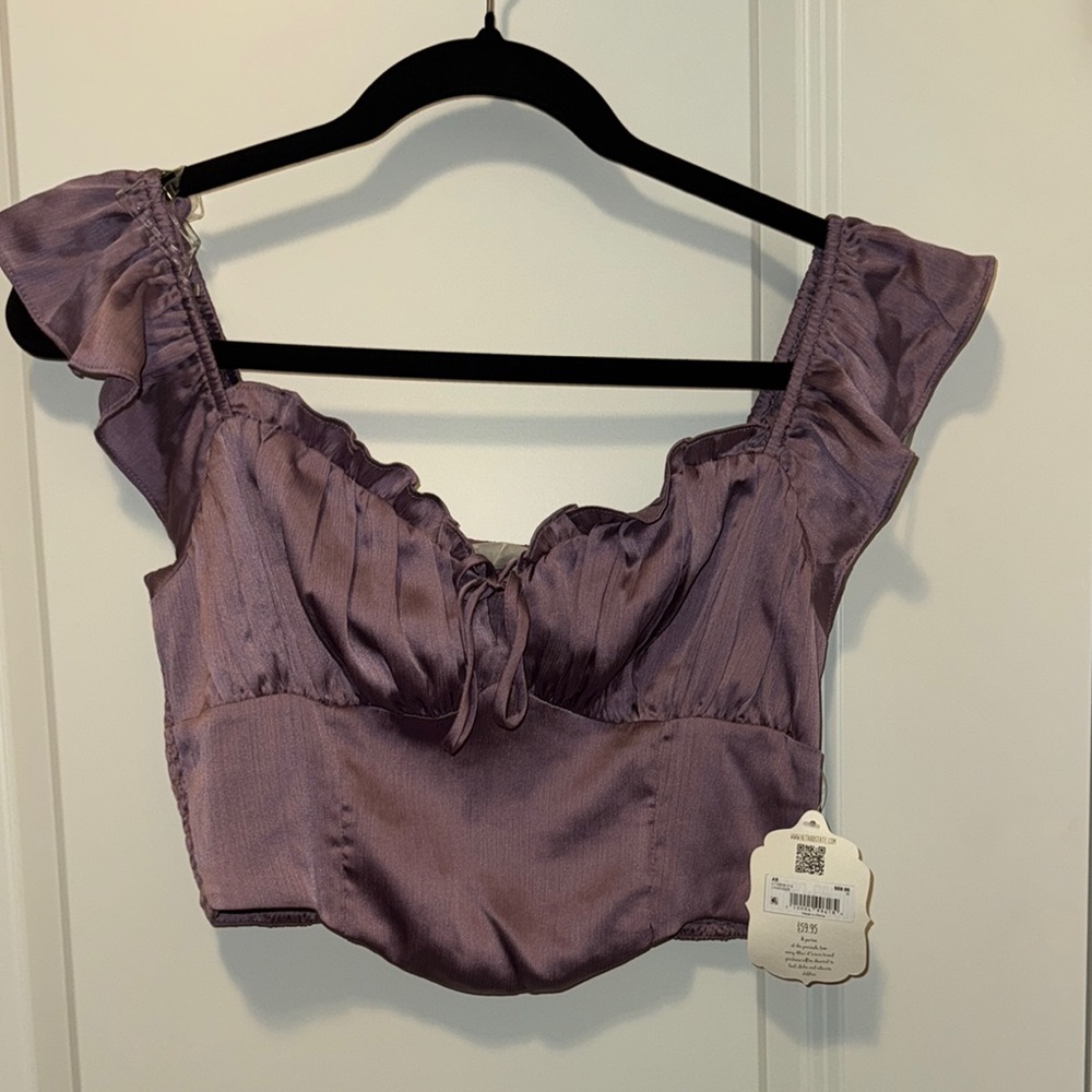 Altar’d state Purple Women's CropTop